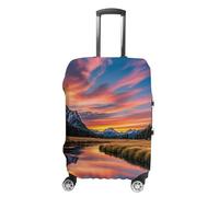 FHESDCW Fundas de equipaje Sunset Reflection para maletas, accesorios de viaje lavables, protección contra arañazos y polvo, para equipaje de 19 a 32 pulgadas, Estilo:, L, Clásico