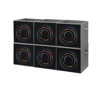 FHESDCW Mysterious Cosmic - Caja de almacenamiento plegable con asas, cubos de almacenamiento Oxford duraderos, 6 organizadores plegables para el hogar, estantes, oficina, viajes