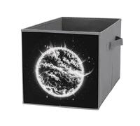 FHESDCW The Mysterious Burning of The Sun - Caja de almacenamiento plegable con asas, cubos de almacenamiento Oxford duraderos, 1 organizador de armario plegable para el hogar, estante, oficina