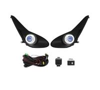 FHFB Faro Antiniebla Faro Antiniebla LED DRL Para Toyota Para Aqua Para Prius 2018 2019 Luz Diurna Angel Eyes Parachoques Delantero Conducción Luces Antiniebla(Yellow White Ring)