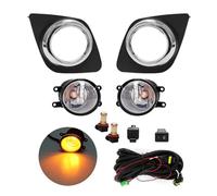 FHFB Faro Antiniebla Luz Antiniebla Para Toyota Para RAV4 2009 2010 2011 2012 Diurna LED DRL Interruptor De Botón Con Cables Impermeables Luces Antiniebla(Led Yellow)