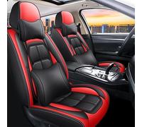 FHFB Fundas Asientos Coche Accesorios Interiores para Hyundai para Tucson para Santa FE I30 I40 para Veloster para Genesis Cubierta Universal para Asiento De Coche Accesorios Interior(Red Pillow)