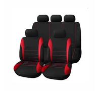 FHFB Fundas Asientos Coche Funda Protectora para Asiento De Coche Accesorios Interiores para Dodge para Challenger para Nitro para Ram para 1500 Juegos Fundas Accesorios Interior(Rojo)