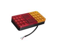 FHFB Montaje de luces traseras 24LED 24V Coche Remolque Camión Luces Traseras Luces De Advertencia Freno Parada Cola Indicador De Giro Lámparas LED Para Caravanas Utes Barco Trasero Indicador