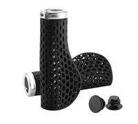 FHGSPQWM 1 par de fundas de manillar de absorción de golpes, cómodas empuñaduras de ciclismo con tapones finales para bicicletas de carretera, accesorios de ciclismo