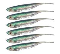 FHGSPQWM 6 señuelos flotantes suaves, cebos artificiales, cola de aguja, señuelos de pesca artificiales suaves