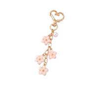 FHGSPQWM Adorno creativo de metal con flores y perlas para bolso de mano, decoración de bolso, bolso, colgante, para ir de compras o ir de compras, bolsa de viaje, a