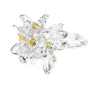 FHGSPQWM Anillos artísticos esmaltados, tamaño ajustable para todos los dedos, joyería portátil, regalo de cumpleaños o aniversario, anillos de aleación ajustables, One Size, como se describe, como se