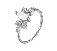 FHGSPQWM Anillos de aleación de moda con forma de lunas únicos para mujeres modernas, regalos de pareja de aleación de moda, anillos únicos de declaración, E, como se describe, como se describe