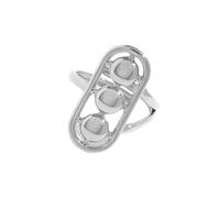 FHGSPQWM Anillos geométricos de moda divididos con cuentas redondas, cómodos de llevar de día a noche, anillos de panel de color de moda, One Size, como se describe, como se describe