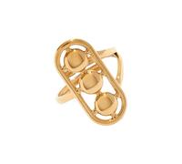 FHGSPQWM Anillos geométricos de moda divididos con cuentas redondas, cómodos de llevar de día a noche, anillos de panel de color de moda, One Size, como se describe, como se describe