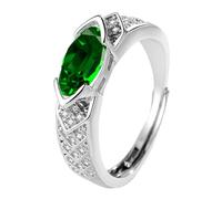 FHGSPQWM Anillos geométricos de moissanitas en plata para parejas de moda que expresan amor y compromiso, trajes elegantes, anillos de moda para uso diario, One Size, como se describe, como se