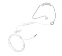 FHGSPQWM Auriculares de oído único de 1,25 m, control de micrófono de 3,5 mm y protección contra la radiación, seguros en varios dispositivos sin radiación, auriculares para laptop