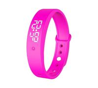 FHGSPQWM Banda de alarma silenciosa para despertar y derrotar, ajuste casual, indicadores de salud, observa una semana de larga duración de la batería, impermeable, recargable