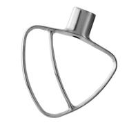 FHGSPQWM Batidor plano de acero inoxidable para mezclador de 4.5 a 5 cuartos de galón, cabezal inclinable, accesorio de mezclador, apto para lavavajillas, repuesto de acero inoxidable