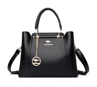 FHGSPQWM Bolso cruzado de lujo de 3 capas para mujer, de piel sintética, de gran capacidad, para otoño, invierno, citas, mensajero de gran capacidad para mujer, bandolera de lujo suave de poliuretano