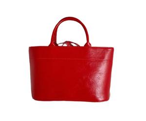 FHGSPQWM Bolso de compras coreano de piel sintética de gran capacidad para mujer, elegante, cierre de corbata, bolso de color para viajes, fiestas, trabajo, Red