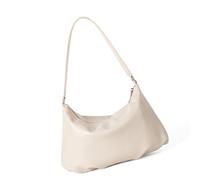 FHGSPQWM Bolso de mano suave y contemporáneo para llevar sustancia permanente, casual, de cinco vías, bolsa de cambio de noche, lujosa bolsa de cuero suave, White, One Size