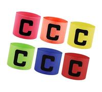 FHGSPQWM Brazalete de capitán de fútbol, multicolor, para niños, jóvenes y adultos, ajustable para grupos de fútbol, deportes para adultos