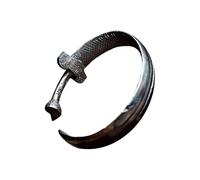 FHGSPQWM Brazalete de cobre envejecido que se puede abrir, hecho a mano, joyería vintage, ajustable, unisex, cobre ajustable