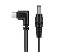 FHGSPQWM Cable de alimentación seguro tipo C a CC 5.5 con protección contra sobrecorriente, capacidad de carga rápida para múltiples dispositivos, cable de carga para laptop