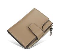 FHGSPQWM Cartera moderna con cierre y cierre con más de 10 aberturas para tarjetas, sustancia de poliuretano permanente para rutinas modernas, cartera cruzada simple para teléfono, Gray, One Size