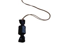 FHGSPQWM Collar largo con colgante de resina de caramelo, cadena de cera, excelente para añadir color a conjuntos en funciones sociales, joyería de uso diario, Medio, como se describe, como se