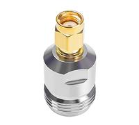 FHGSPQWM Conector coaxial N hembra a SMA macho, conector coaxial de cobre puro de 50 ohm, tipo N hembra a macho SMA macho