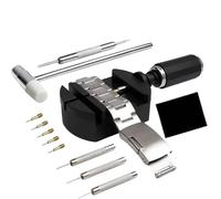 FHGSPQWM Dispositivo profesional de desenganche de correa para reparación de eslabones y pines, herramienta de reparación de correa de reloj, dispositivo de separación de correa, negro, 12PCS