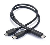 FHGSPQWM Divisor tipo C de 30 cm a doble línea de carga para una fuente de alimentación eficiente a teléfonos, tabletas y más cables de carga de múltiples dispositivos