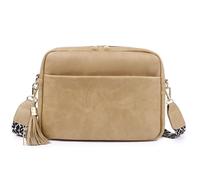 FHGSPQWM Elegante bolsa de flecos no conformista, impermeable, plan fino, excelente para excursiones informales, rudimentos diarios, elegante bolso vintage para mujer, Khaki