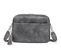 FHGSPQWM Elegante bolsa de flecos no conformista, impermeable, plan fino, excelente para excursiones informales, rudimentos diarios, elegante bolso vintage para mujer, Gray