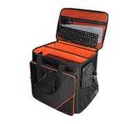 FHGSPQWM Estuche organizador funcional múltiple que incluye acolchado extraíble y divisores, a prueba de golpes, bolsa de almacenamiento portátil para configuración y equipo de juegos, bolsa de