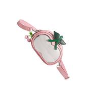 FHGSPQWM Itabag - Bolso bandolera para mujer, bolso bandolera transparente para exhibición de anime, bolso de mano, Red, One Size