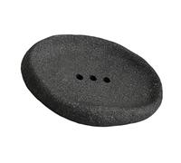 FHGSPQWM Jabonera con textura de piedra de arena con drenaje rápido para uso doméstico, bandeja de jabón para baño, ahorra espacio, con drenaje rápido