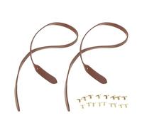 FHGSPQWM Juego de 2 bolsas de cuero con correa cruzada ancha a juego, accesorios de bolsa de hombro de repuesto, Brown