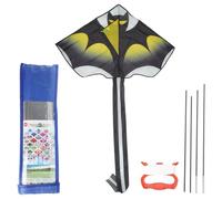 FHGSPQWM Juego de cometa de cola extra larga de 83 pulgadas lista para volar con accesorios incluidos para diversión inmediata, incluye carrete de cola larga de una sola línea