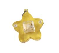 FHGSPQWM Llavero con luz LED, juguete para aliviar el estrés, diseño portátil colorido, resistente, fácil de usar, amigo, colorido llavero con luz LED, juguete para aliviar el estrés, amarillo, Talla