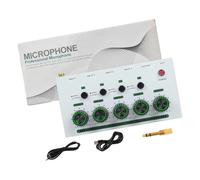 FHGSPQWM Mezclador de 4 canales de conexión simultánea para un sonido claro y efectos estéreo inmersivos en pequeños estudios equipos de mezcla de sonido