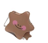 FHGSPQWM Modern Star Plan Tiny - Bolso cruzado permanente de piel sintética fina para adolescentes y adultos, Khaki