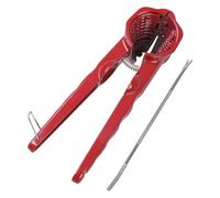 FHGSPQWM Moderno cortador de nueces de aluminio grueso con doble apertura, pinzas de mano para nueces y nueces para varias operaciones fáciles de usar, herramienta de cocina, removedor de cáscaras