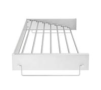 FHGSPQWM Moderno estante de almacenamiento de baño, barra de acero inoxidable resistente al óxido, estante de ducha montado en la pared para espacios pequeños