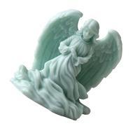 FHGSPQWM Moldes de silicona con forma de niña con alas en 3D para hacer jabón, fondant, chocolate, caramelos, grado alimenticio