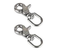 FHGSPQWM Mosquetón giratorio multiusos de acero inoxidable con diseño de gancho para fijar el equipo de forma segura durante la aventura