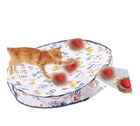 FHGSPQWM Pelota de juguete de rodamiento rápido y alfombra de juego para gatos activada por movimiento, alfombra de juego recargable para gatos persiguiendo una pelota rodante rápida
