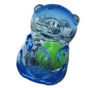 FHGSPQWM Pelota de juguete para perros con forma de oso para masticar y morder para entretener a las mascotas solas, uso doméstico, fugas de alimentos, interiores y exteriores