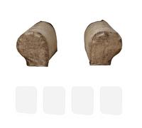 FHGSPQWM Protectores de brazo de poliéster impermeables para sofá, elásticos, agarre antideslizante, superficies a prueba de arañazos, fácil instalación, accesorios para el hogar, fácil instalación