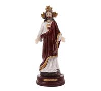 FHGSPQWM Resins - Figura decorativa de Cristo Jesús, 13,5 cm de altura, diseño vintage, centros de mesa, decoración de oración de Navidad