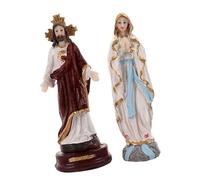 FHGSPQWM Resins - Figura decorativa de Cristo Jesús, 13,5 cm de altura, diseño vintage, centros de mesa, decoración de oración de Navidad