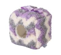 FHGSPQWM Ropa de cama de forro polar suave para mascotas pequeñas, para invierno, cálido, hábitat para dormir, cueva para hámsteres, roedores, escondite, accesorios para refugio para mascotas pequeñas